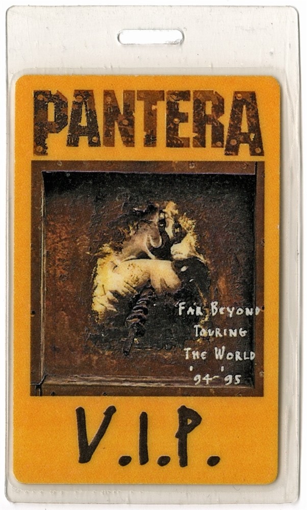 Pantera 1994 Concert Laminated Backstage Pass Far Beyond Driven Tour