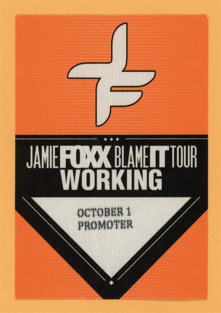 Jamie Foxx 1998 Blame IT Concert Tour WORKING Backstage Pass