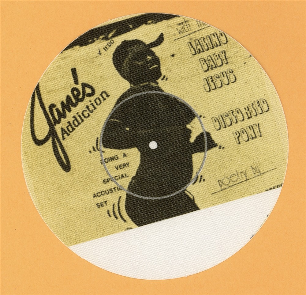 Jane's Addiction 1990 Ritual de lo Habitual Concert Tour VIP Backstage Pass