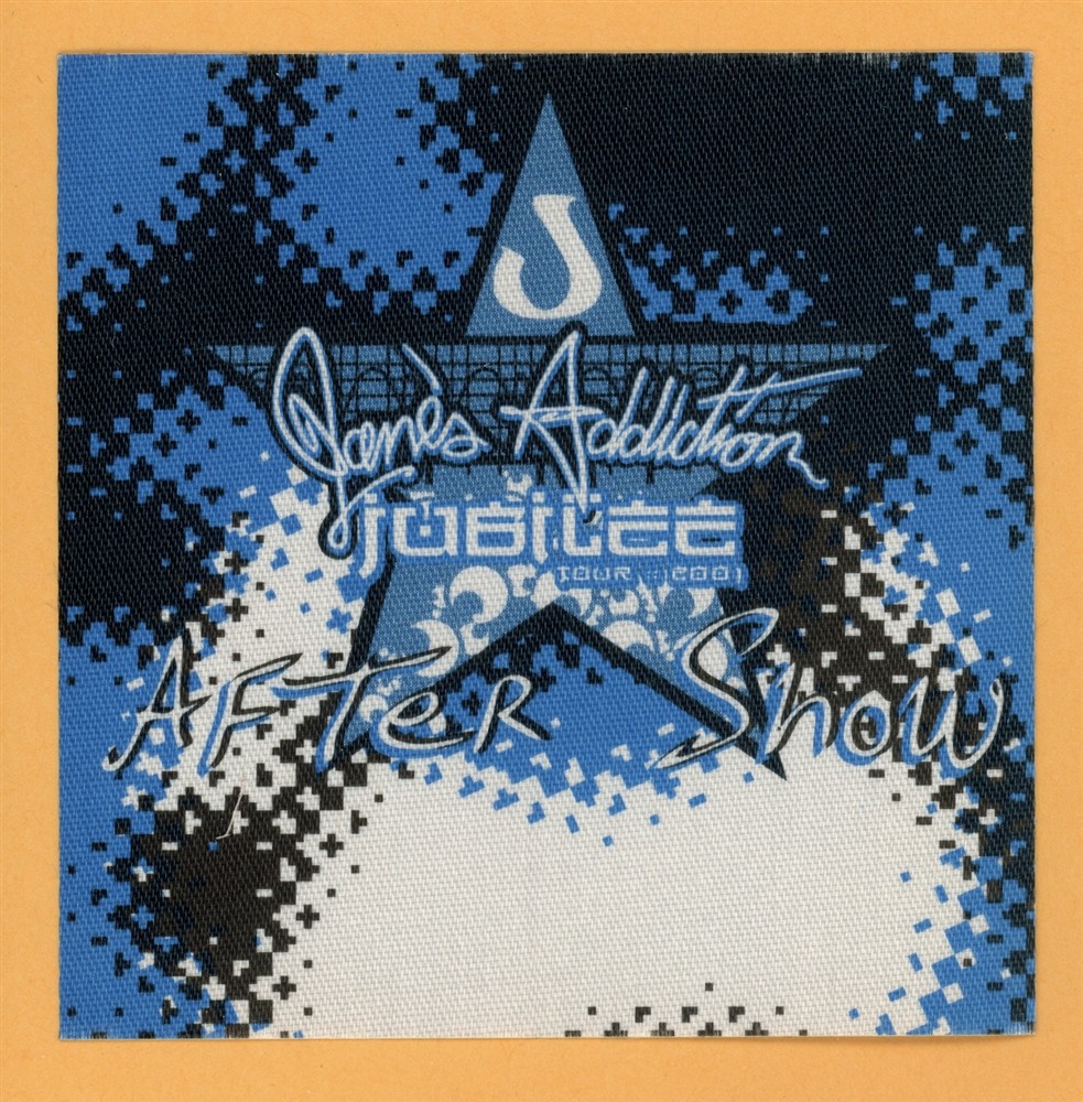 Jane's Addiction 2001 Concert Tour AFTER SHOW Backstage Pass