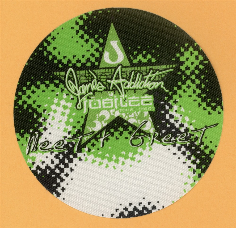 Jane's Addiction 2001 Concert Tour MEET & GREET Backstage Pass