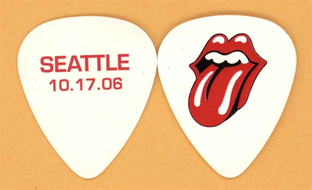 Rolling Stones Keith Richards SEATTLE Guitar Pick - 2006 Bigger Bang Tour