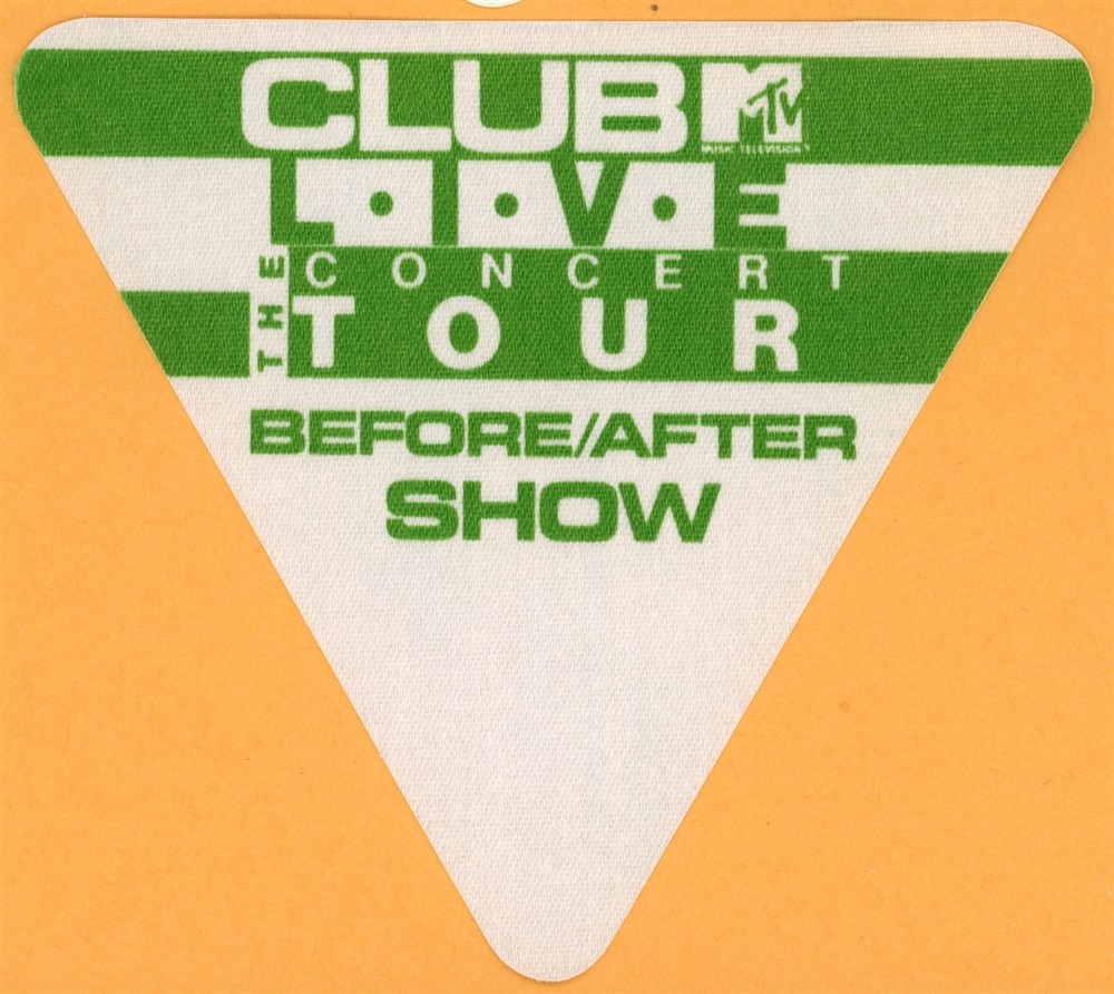 MTV Satin Music Tour Vintage Backstage Pass - VMA