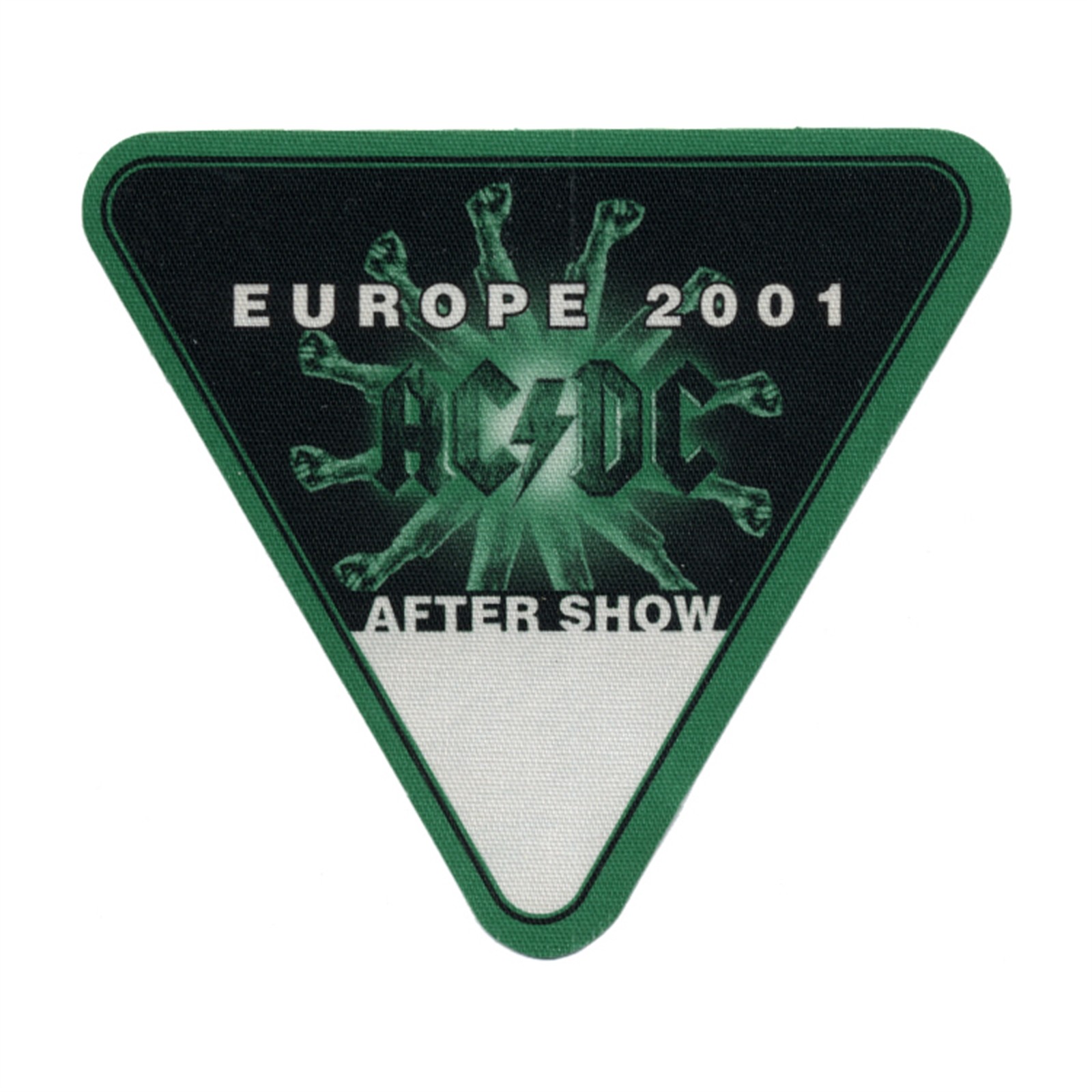 AC/DC 2001 Stiff Upper Lip Concert Tour After Show Backstage Pass - EU