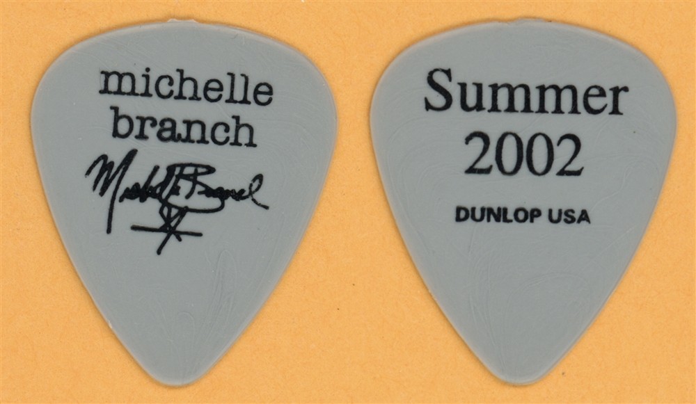 Michelle Branch 2002 Tour Dunlop Color Series Grey Guitar Pick