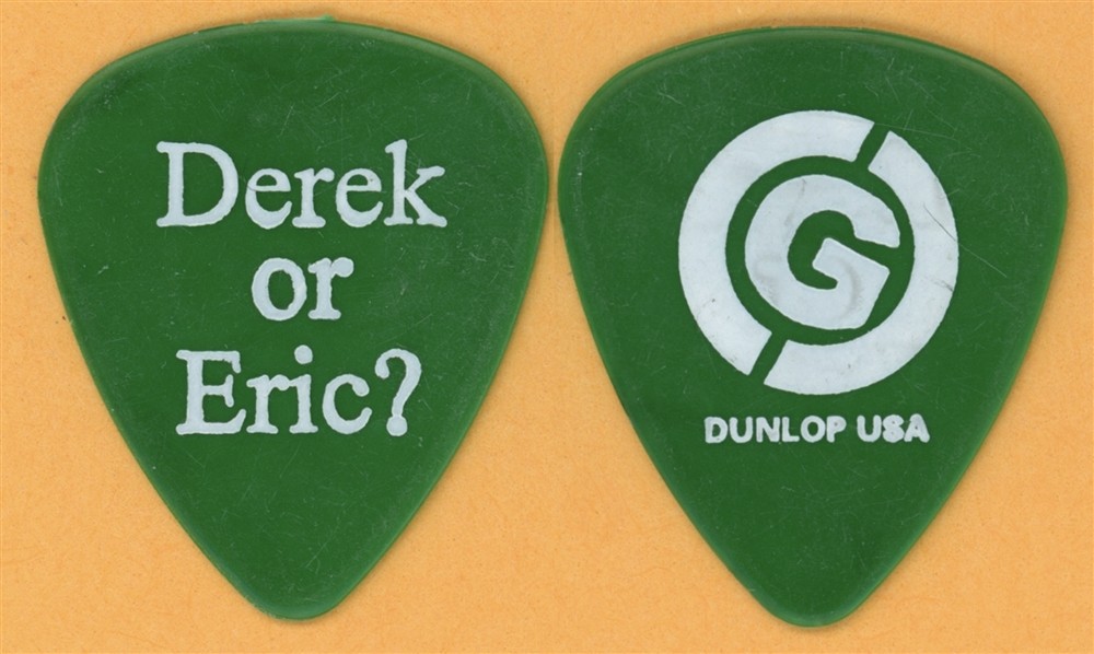 Guttermouth Eric Davis 2002 Derek or Eric? Tour Green Guitar Pick