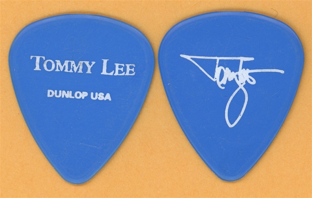 Motley Crue Tommy Lee 2002 Tour Dunlop Color Series Blue Guitar Pick