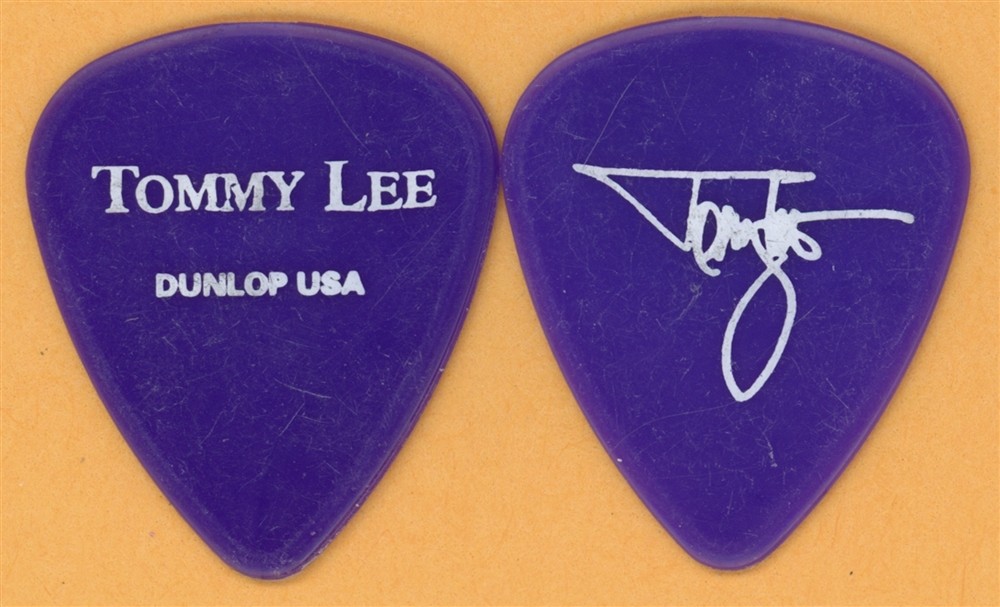 Motley Crue Tommy Lee 2002 Tour Dunlop Color Series Purple v1 Guitar Pick