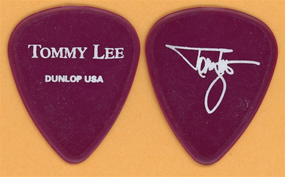 Motley Crue Tommy Lee 2002 Tour Dunlop Color Series Cranberry Guitar Pick