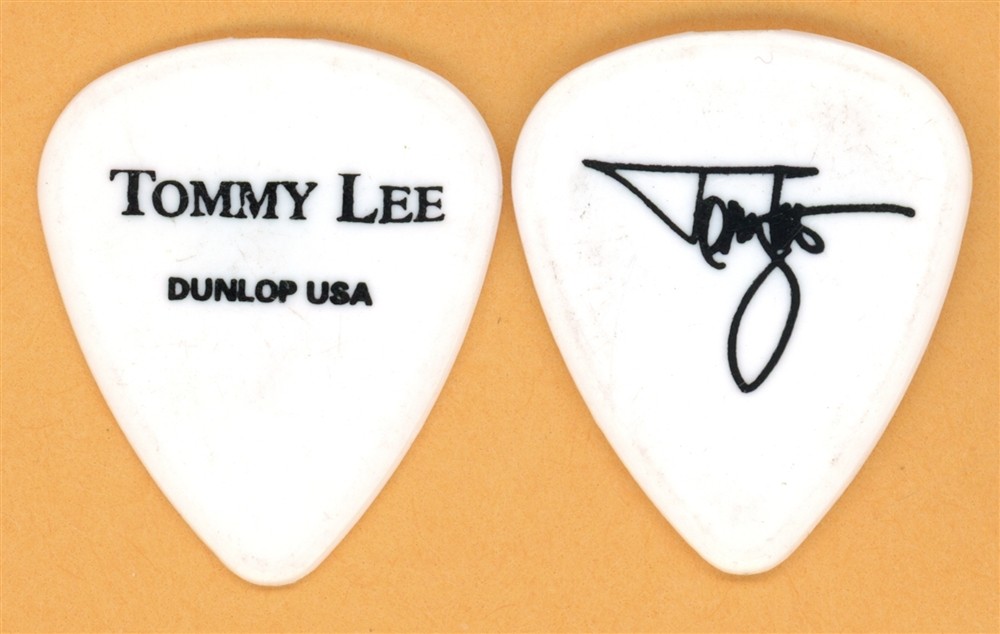 Motley Crue Tommy Lee 2002 Tour Dunlop Color Series White Guitar Pick