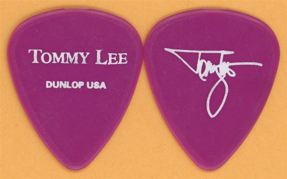 Motley Crue Tommy Lee 2002 Tour Dunlop Color Series Pink v3 Guitar Pick