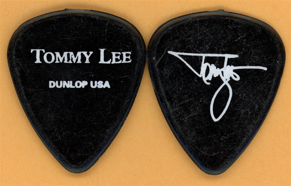 Motley Crue Tommy Lee 2002 Tour Dunlop Color Series Black Guitar Pick