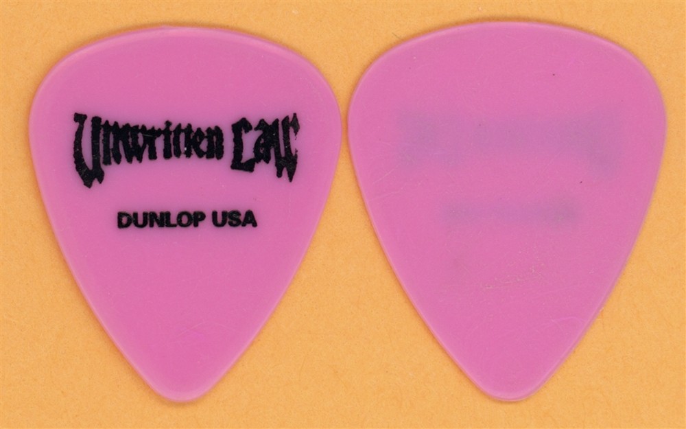 Unwritten Law Steve Morris 2002 Dunlop Color Series Pink v2 Guitar Pick