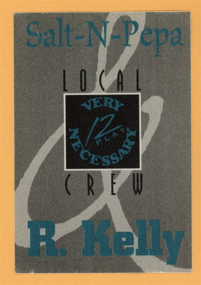Salt N Pepa 1993 R. Kelly Very Necessary Concert Tour Crew Backstage Pass