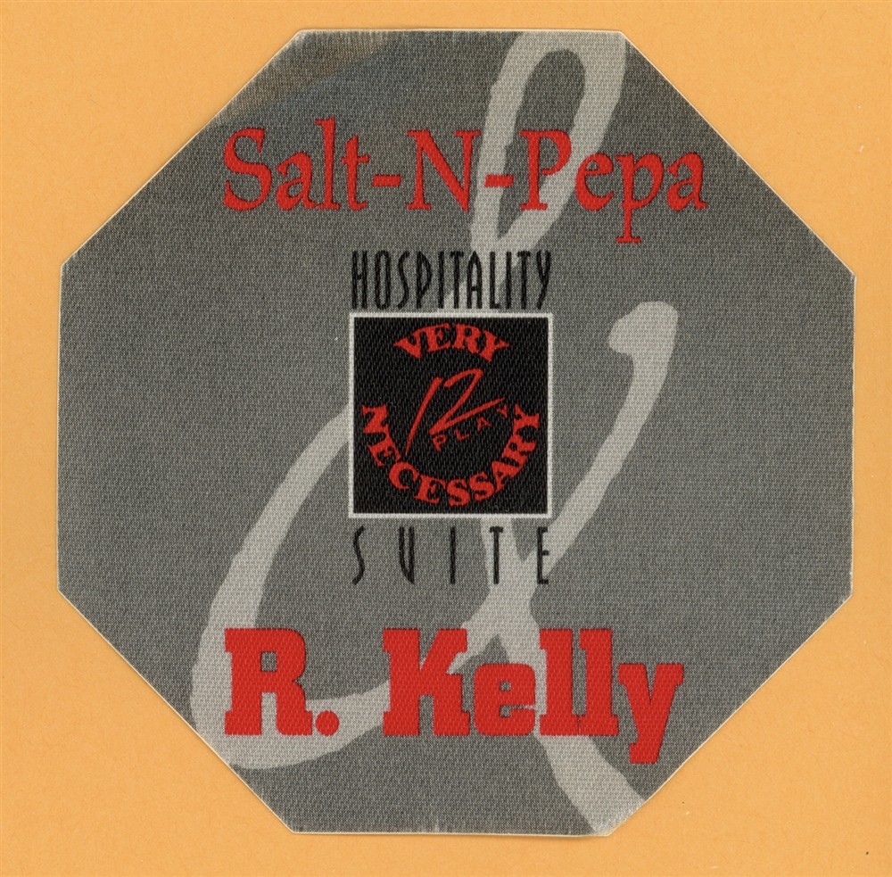 Salt N Pepa 1993 R. Kelly Very Necessary Concert Tour HOSP Backstage Pass