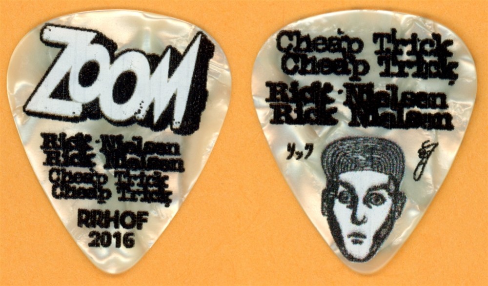 Cheap Trick Rick Nielsen PEARL ZOOM Guitar Pick - 2016 Rock & Roll HOF Tour