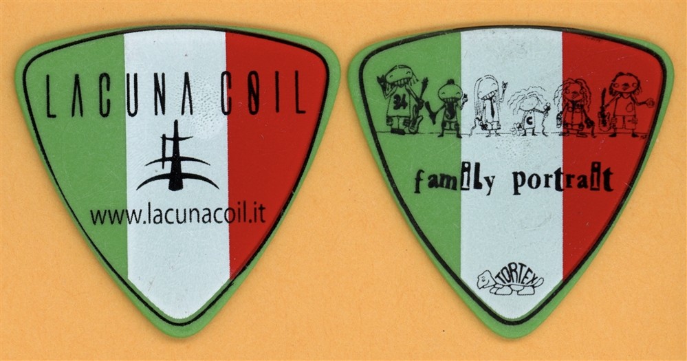 Lacuna Coil Marco Family Portrait Vintage Guitar Pick - 2007 Karmacode Tour