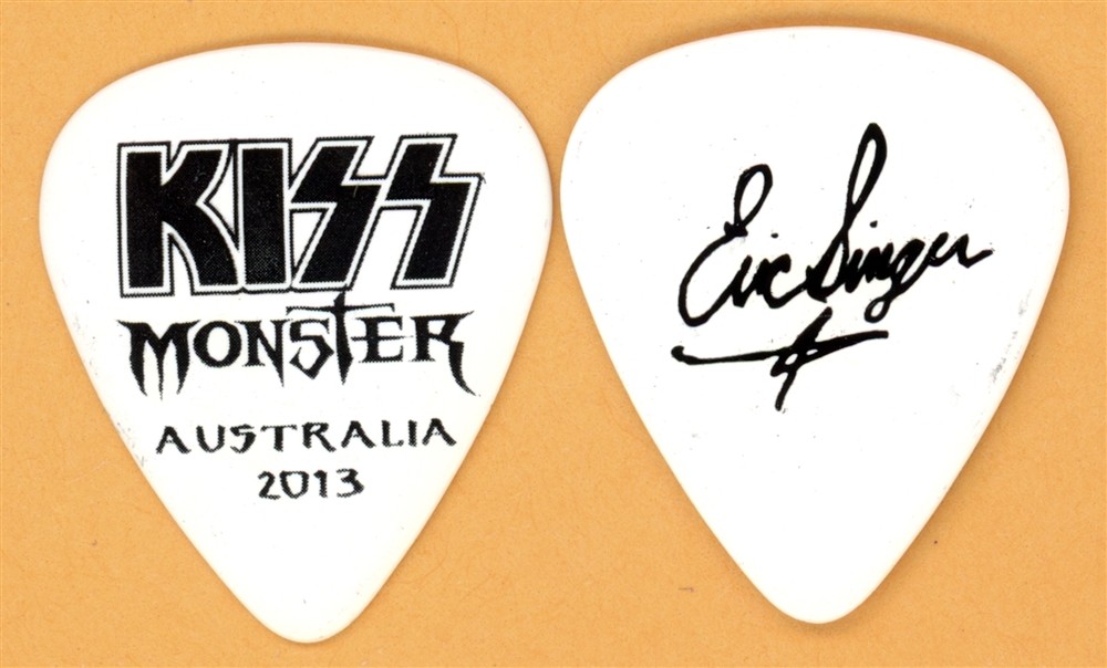 KISS Eric Singer Vintage Guitar Pick - 2013 Monster Australia Tour