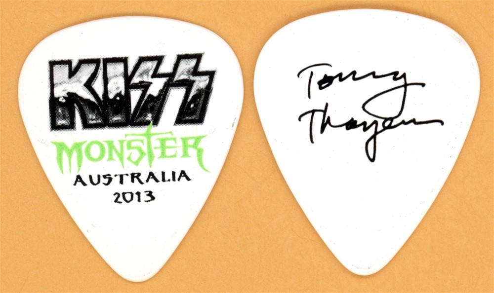 KISS Tommy Thayer Vintage Guitar Pick - 2013 Monster Australia Tour