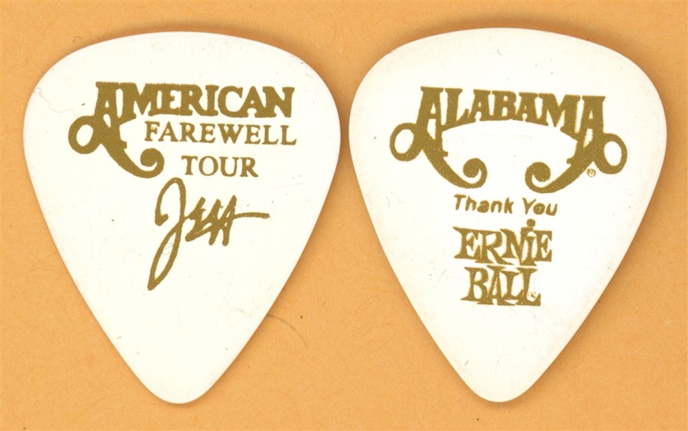 Alabama Jeff Cook Vintage Guitar Pick - 2003 Farewell Tour