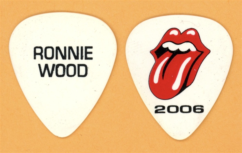 Rolling Stones Ronnie Wood Vintage Guitar Pick - 2006 Bigger Bang Tour