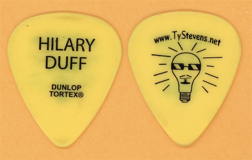 Hilary Duff Ty Stevens Vintage Guitar Pick - 2003 Metamorphosis Tour