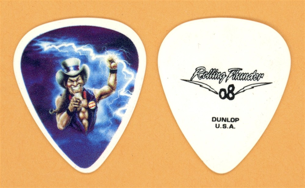 Ted Nugent Vintage Guitar Pick - 2008 Rolling Thunder Tour
