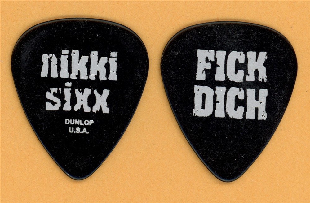 Motley Crue Nikki Sixx FICK DICH Vintage Guitar Pick - 2006 Tour
