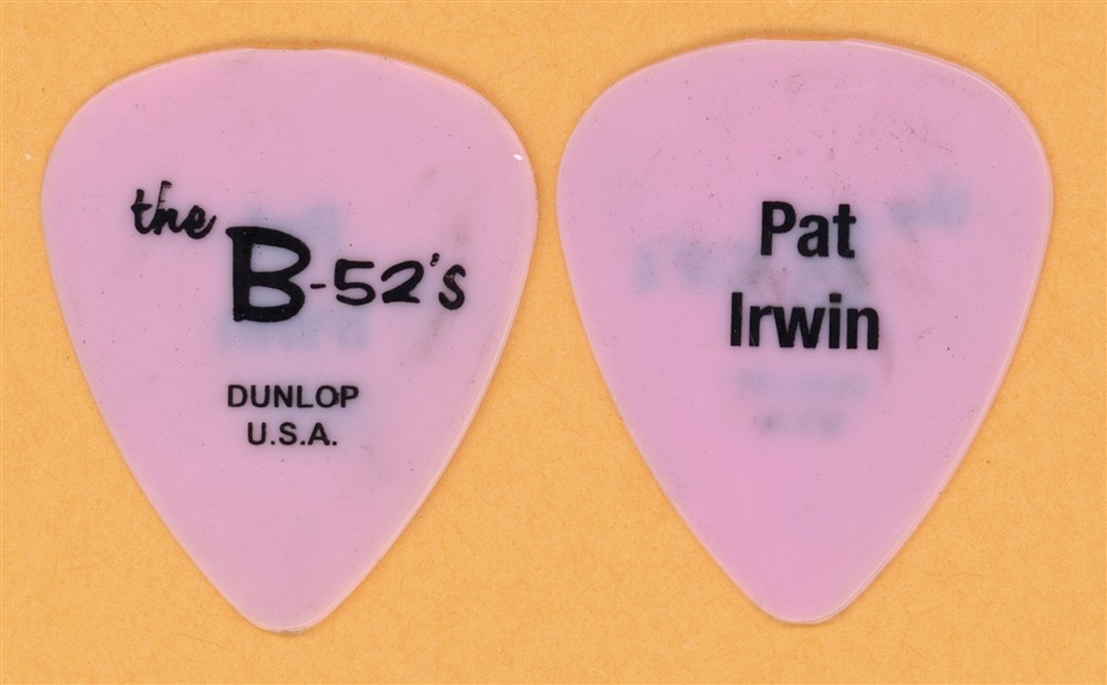 B-52's Pat Irwin Vintage Guitar Pick - 2006 Tour