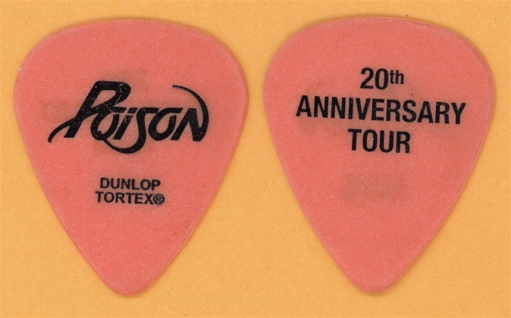 Poison Bret Michaels Vintage Guitar Pick - 2006 20th Anniversary Tour