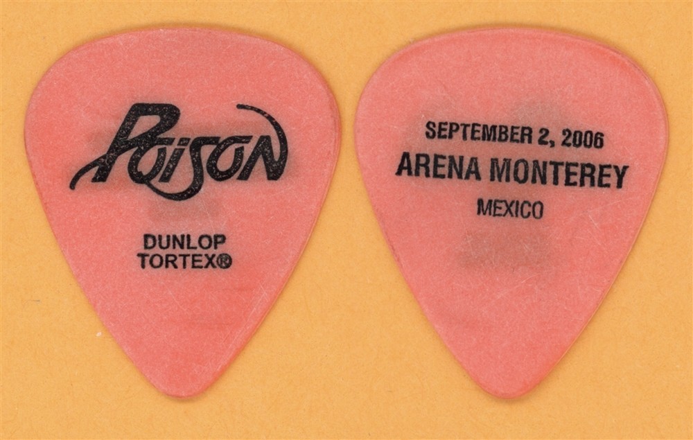 Poison Bret Michaels Mexico Vintage Guitar Pick - 2006 20th Anniversary Tour