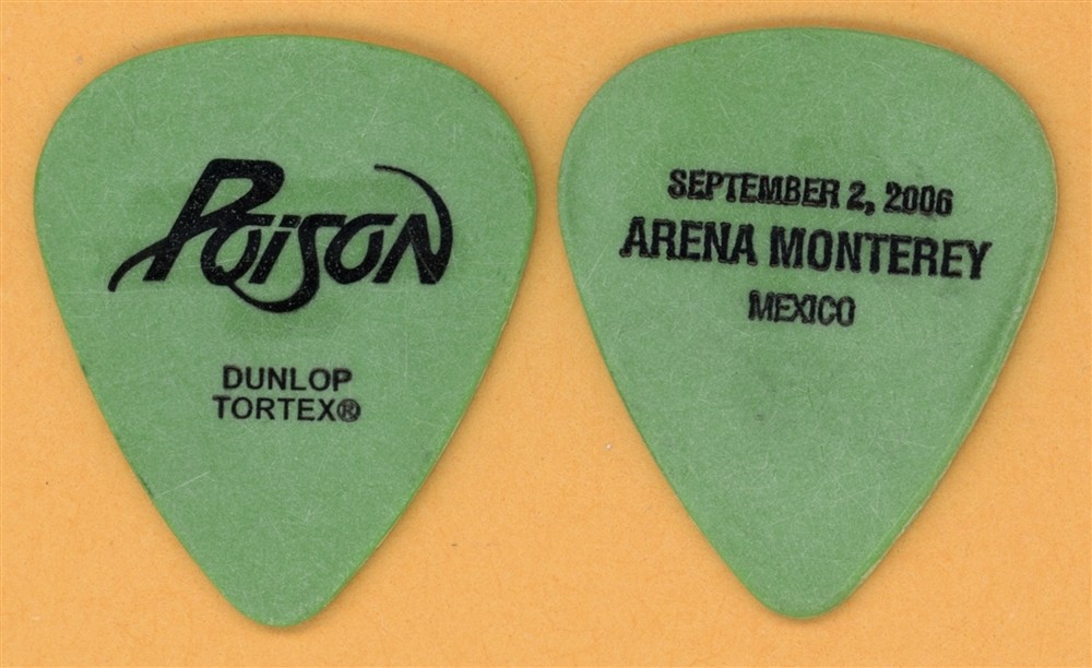 Poison Bobby Dall Mexico Vintage Guitar Pick - 2006 20th Anniversary Tour
