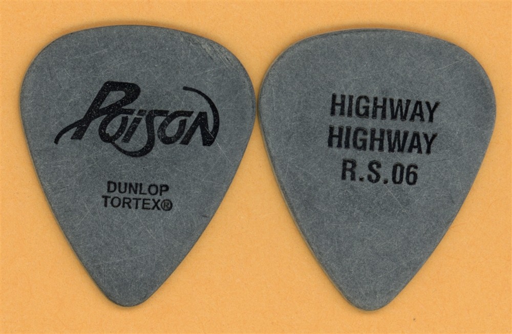 Poison Highway R.S. 06 Vintage Guitar Pick - 2006 20th Anniversary Tour