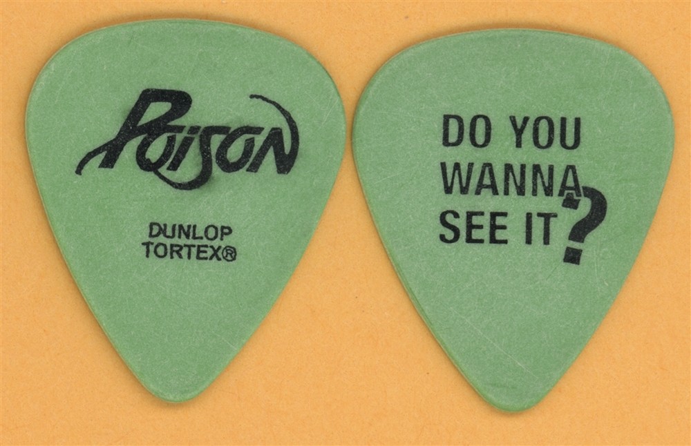 Poison DO YOU WANNA SEE IT? Vintage Guitar Pick - 2006 20th Anniversary Tour