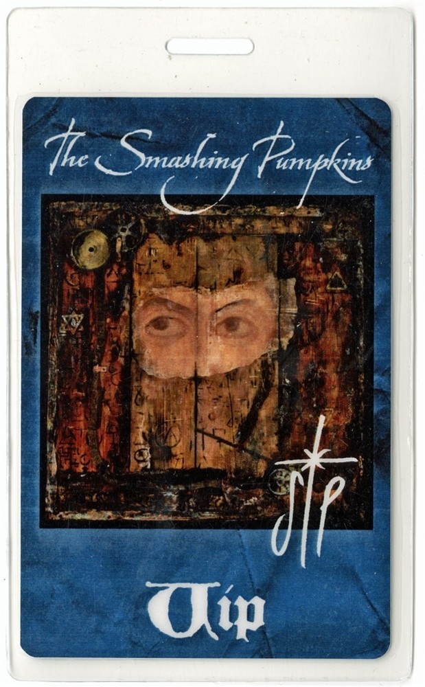 Smashing Pumpkins 2000 Machina Tour VIP Foil Laminated Backstage Pass