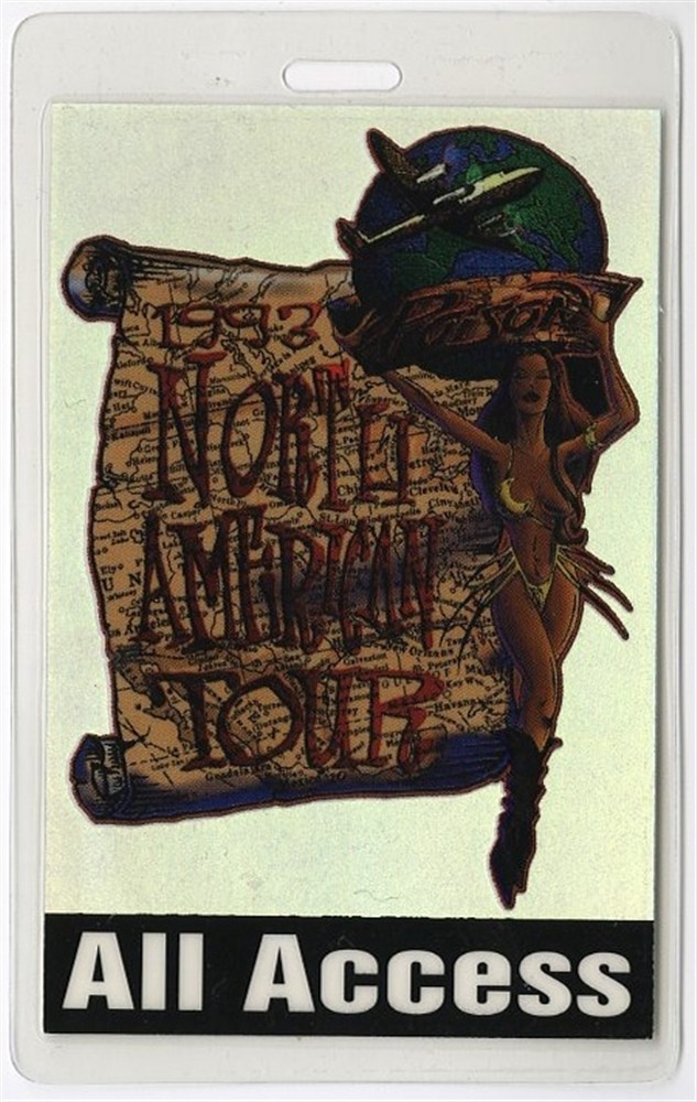 Poison 1993 Native Tongue Concert Tour All Access Laminated Backstage Pass