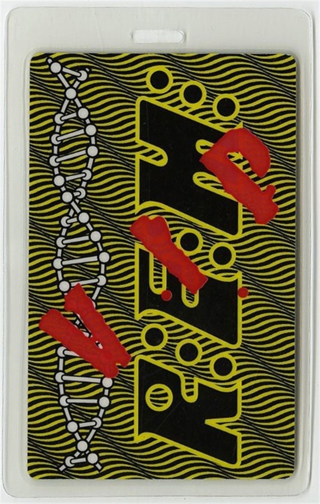 REM 1999 UP Concert Tour VIP Laminated Backstage Pass