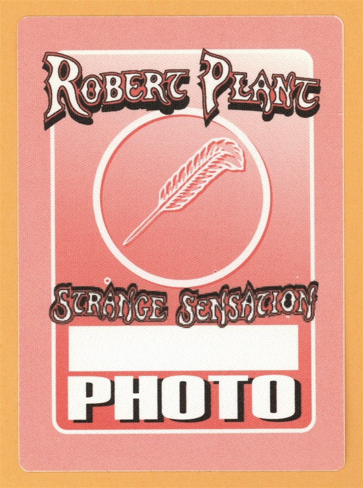 Robert Plant 2005 Led Zepplin Mighty ReArranger Concert Tour Backstage Pass