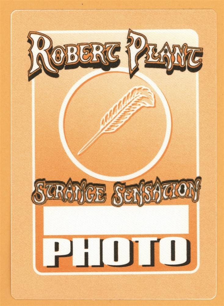 Robert Plant 2005 Led Zepplin Mighty ReArranger Concert Tour Backstage Pass