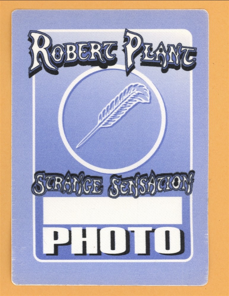 Robert Plant 2005 Led Zepplin Mighty ReArranger Concert Tour Backstage Pass
