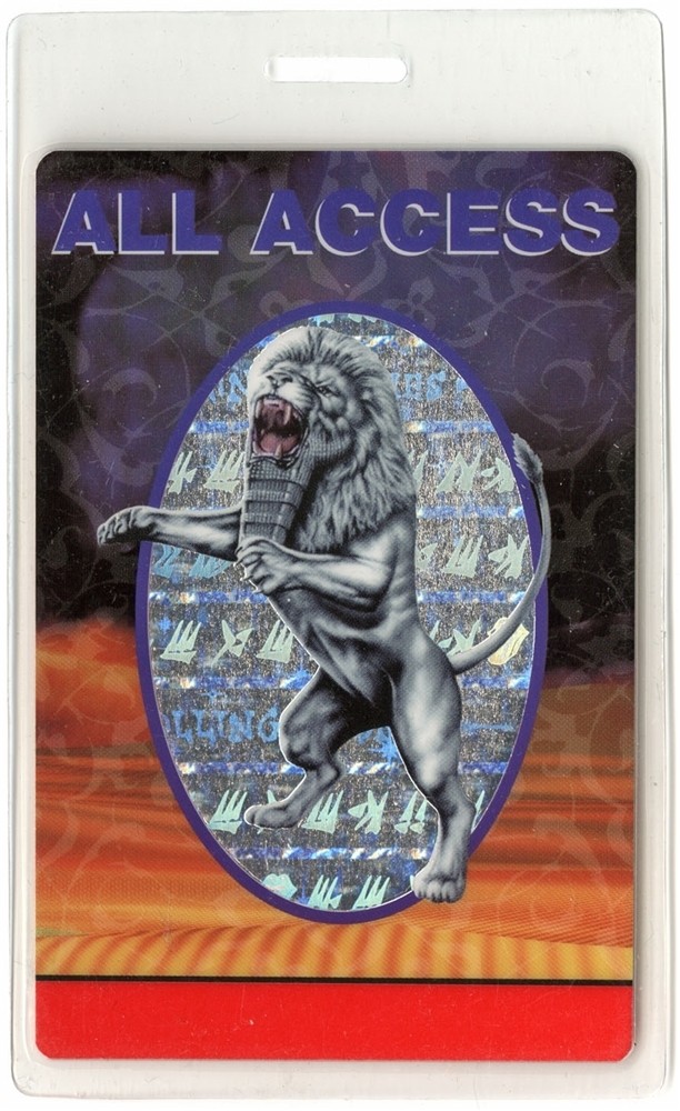 Rolling Stones 1997 Laminated Backstage Pass Bridges to Babylon Tour