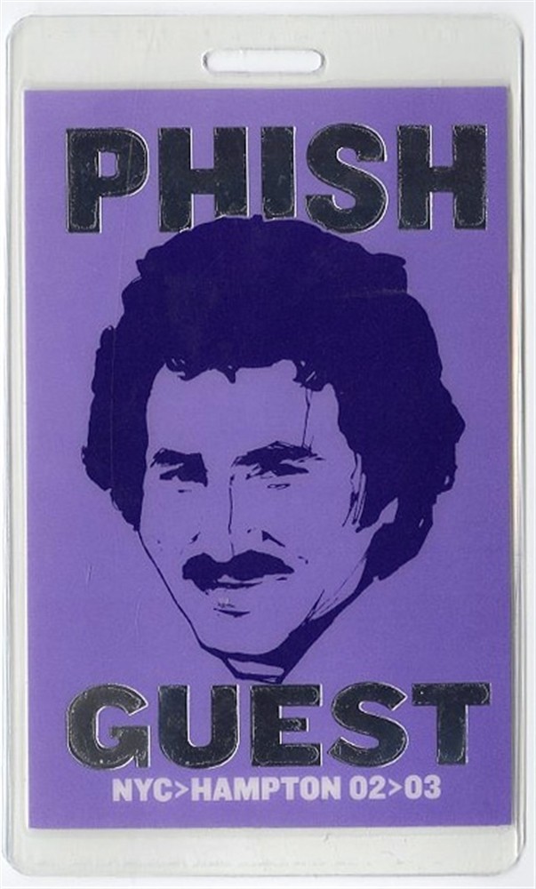Phish 2003 20th Anniversary Concert Tour Laminated Backstage Pass Hamptons