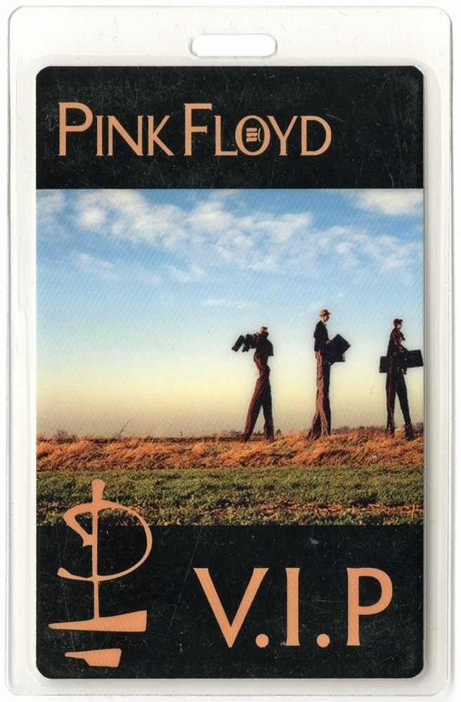 Pink Floyd 1994 Division Bell Concert Tour Laminated Backstage Pass