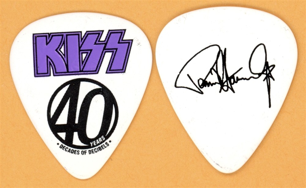 KISS Paul Stanley Vintage Guitar Pick - 2014 40th Decades of Decibels Tour