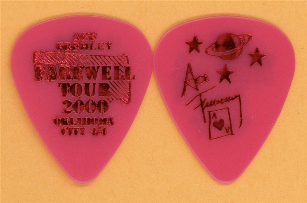 KISS 2000 Farewell Tour Ace Frehley Vintage Guitar Pick - Oklahoma City, OK