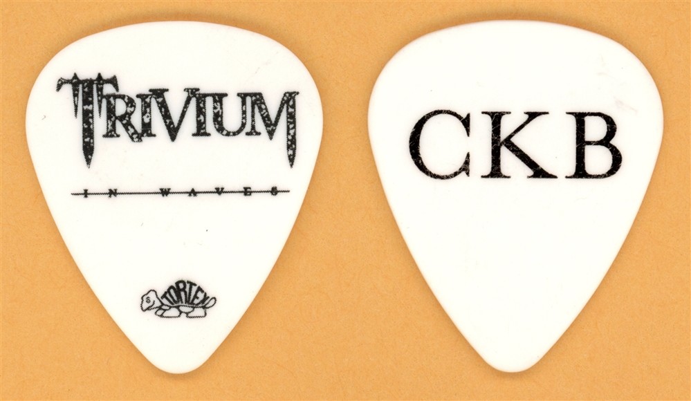 Trivium Corky Beaulieu Vintage Guitar Pick - 2011 In Waves Tour