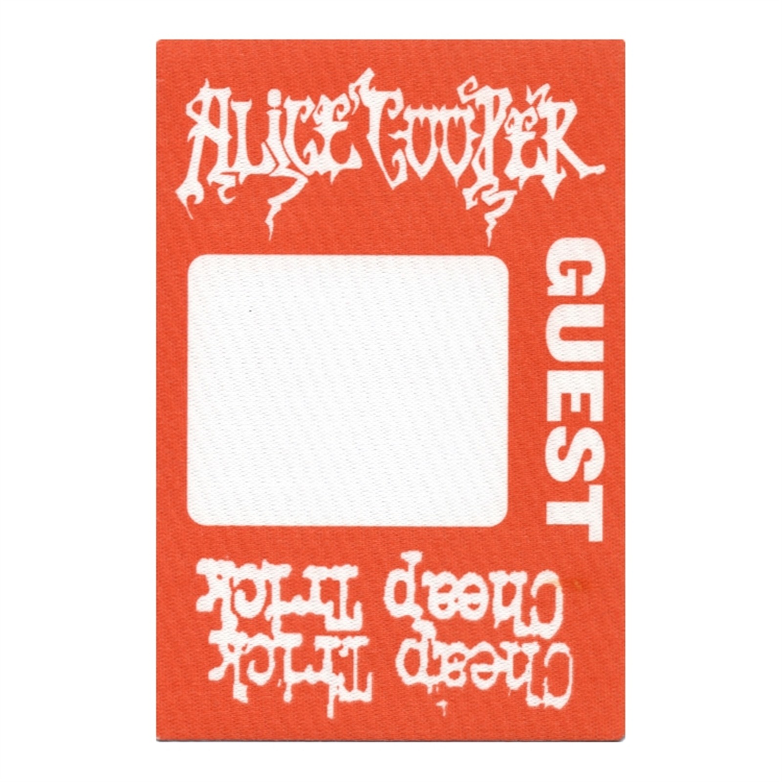 Alice Cooper 2005 Cheap Trick Dirty Diamonds Concert Tour Guest Backstage Pass