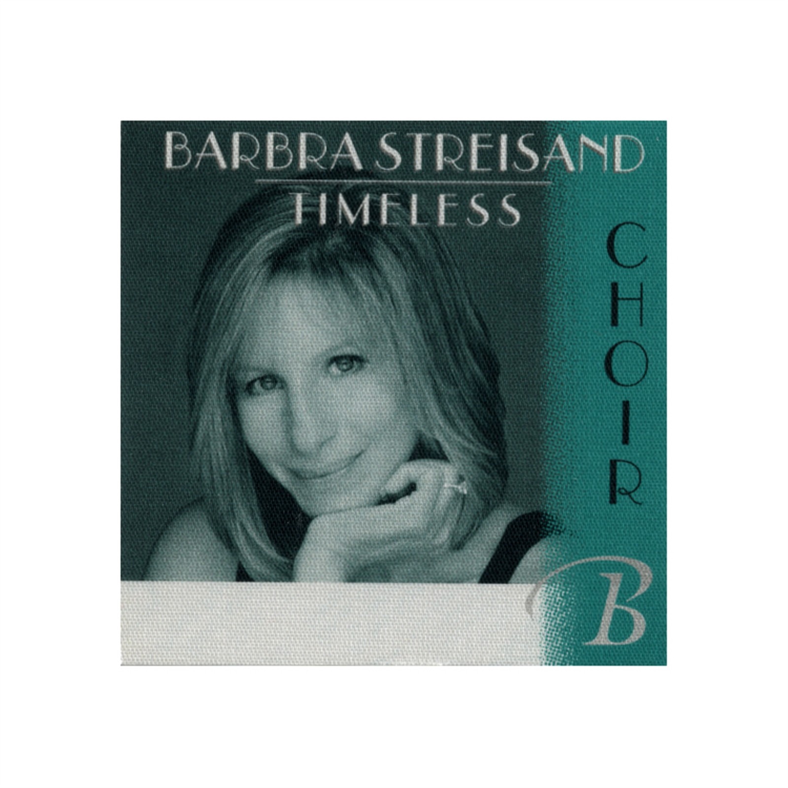 Barbra Streisand 2000 Timeless Concert Tour Choir Backstage Pass