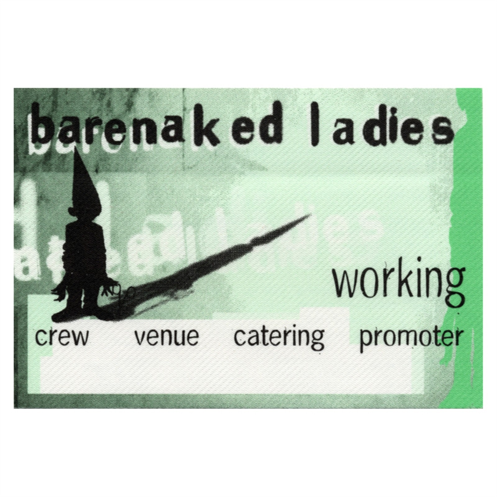 Barenaked Ladies 1998 Stunt Concert Tour Working Backstage Pass