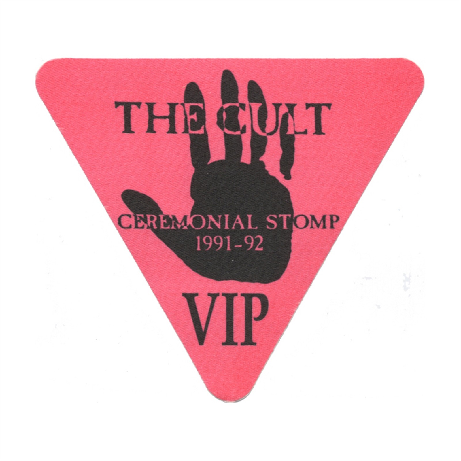The Cult 1991 Ceremonial Stomp Concert Tour VIP Backstage Pass
